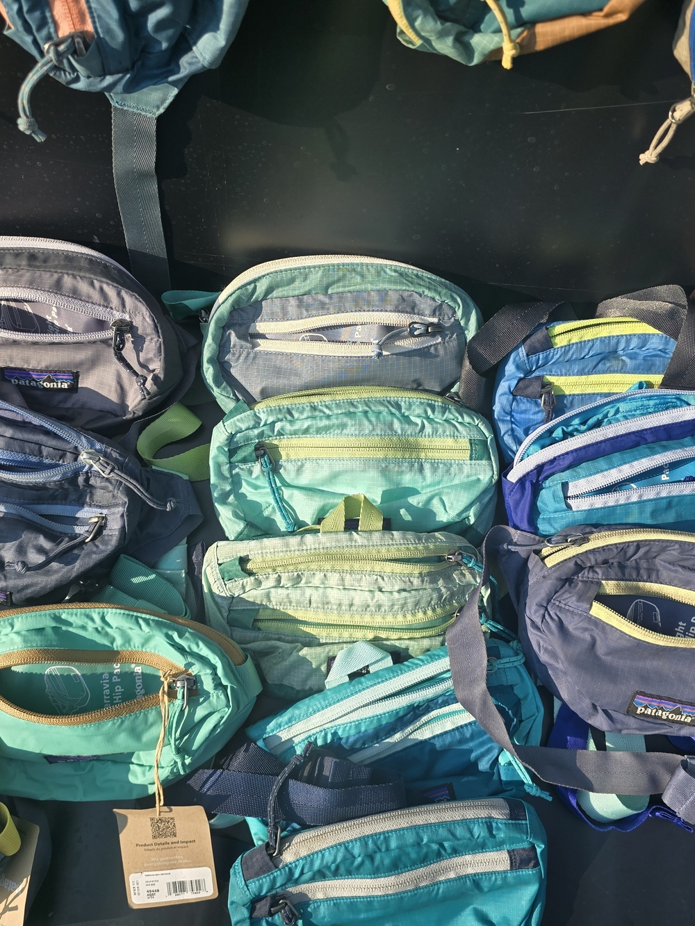 Patagonia Lightweight Crossbody Bag in Teal and Aqua